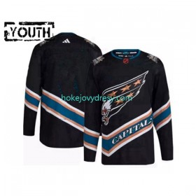 Dětské Hokejový Dres Washington Capitals Blank Adidas 2022-2023 Reverse Retro Černá Authentic